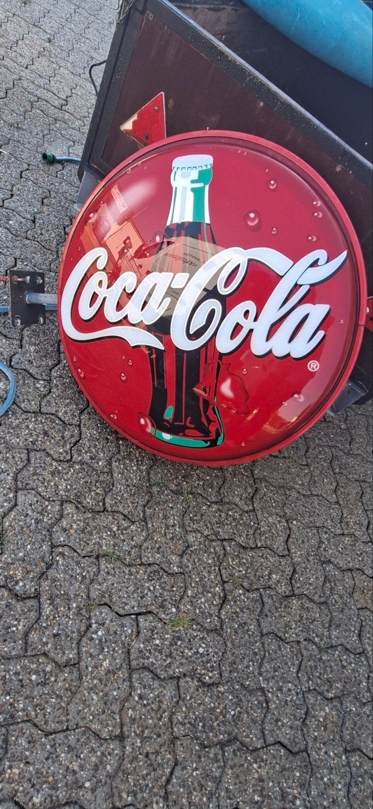Vintage Coca-Cola Reclamebord - Lichtbak, Ophalen
