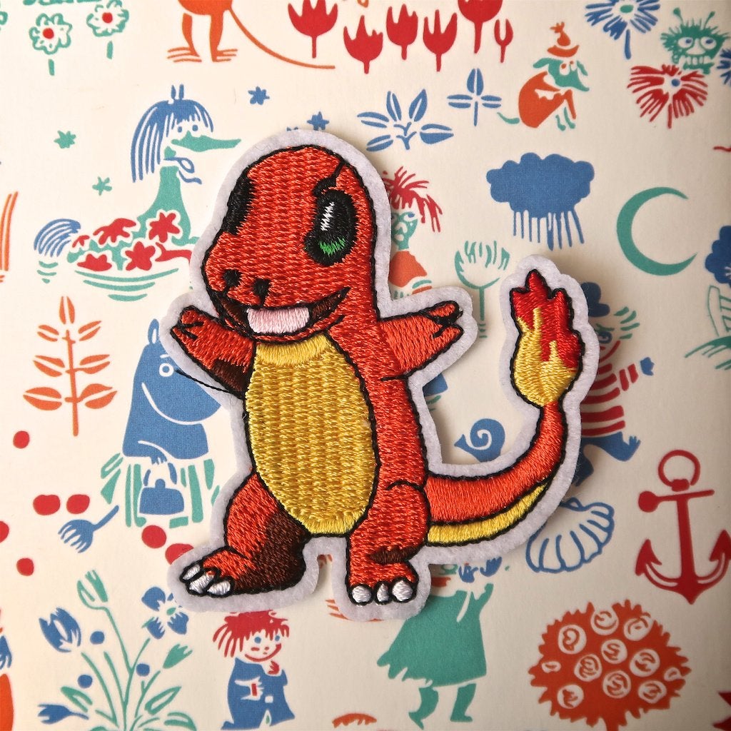 Pokemon Charmander opstrijkplaatje patch badge embleem appli, Hobby en Vrije tijd, Verzenden, Nieuw, Overige applicaties