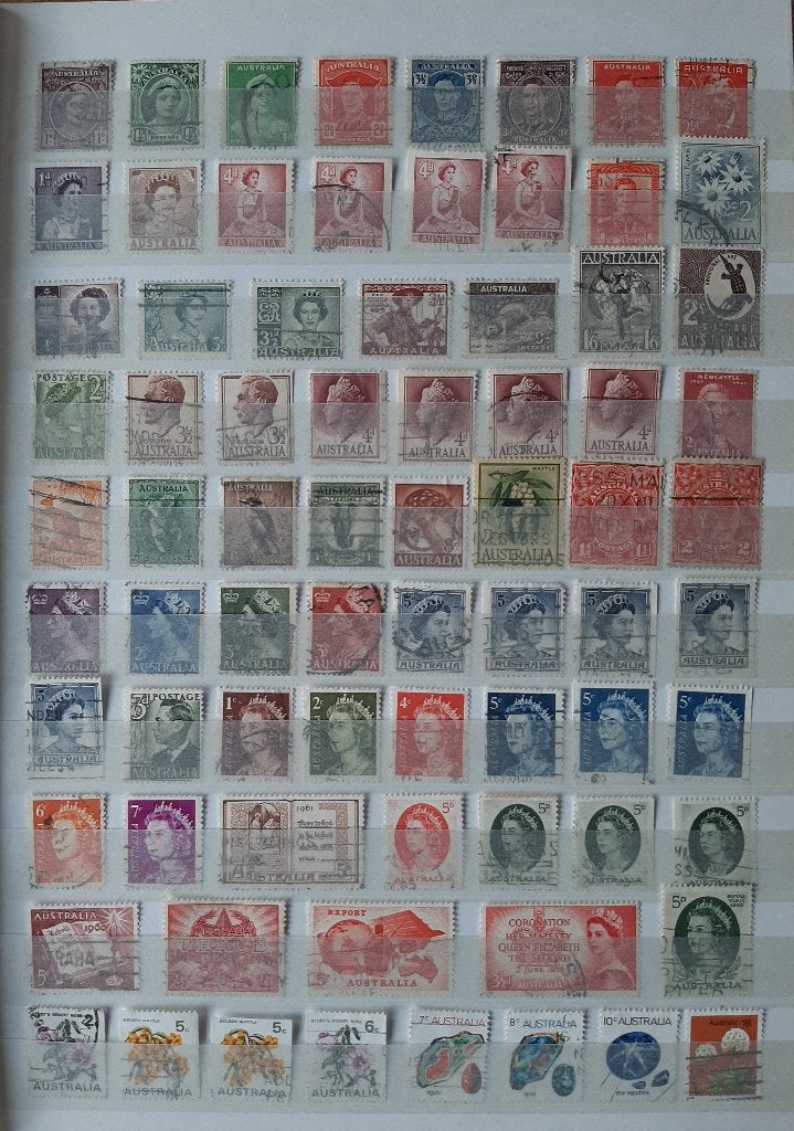 Verzameling Klassieke Postzegels Australië Nr. 5 Gestempeld, Ophalen, Gestempeld