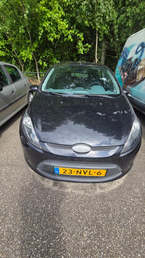 Ford Fiësta 1.25 44KW 5DR 2010 Zwart, Voorwielaandrijving, Stof, 40 €/maand, 4 cilinders