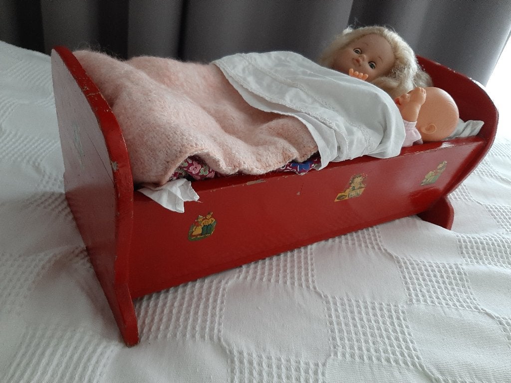VINTAGE POPPENLEDIKANTJE, Kinderen en Baby's, Speelgoed | Poppen, Ophalen, Gebruikt, Overige typen