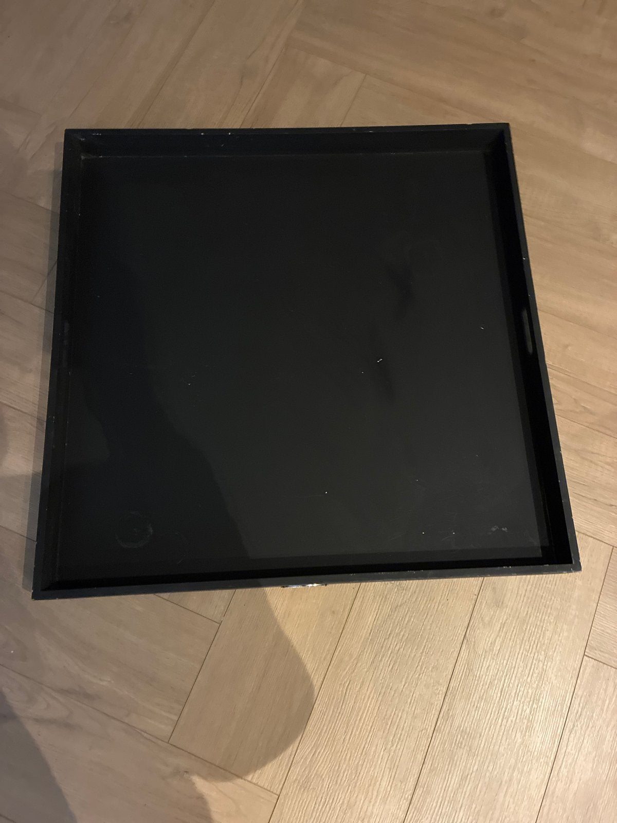 Houten dienblad Amadeo 60x60 cm, Gebruikt, Met opstaande rand, Vierkant, Ophalen of Verzenden
