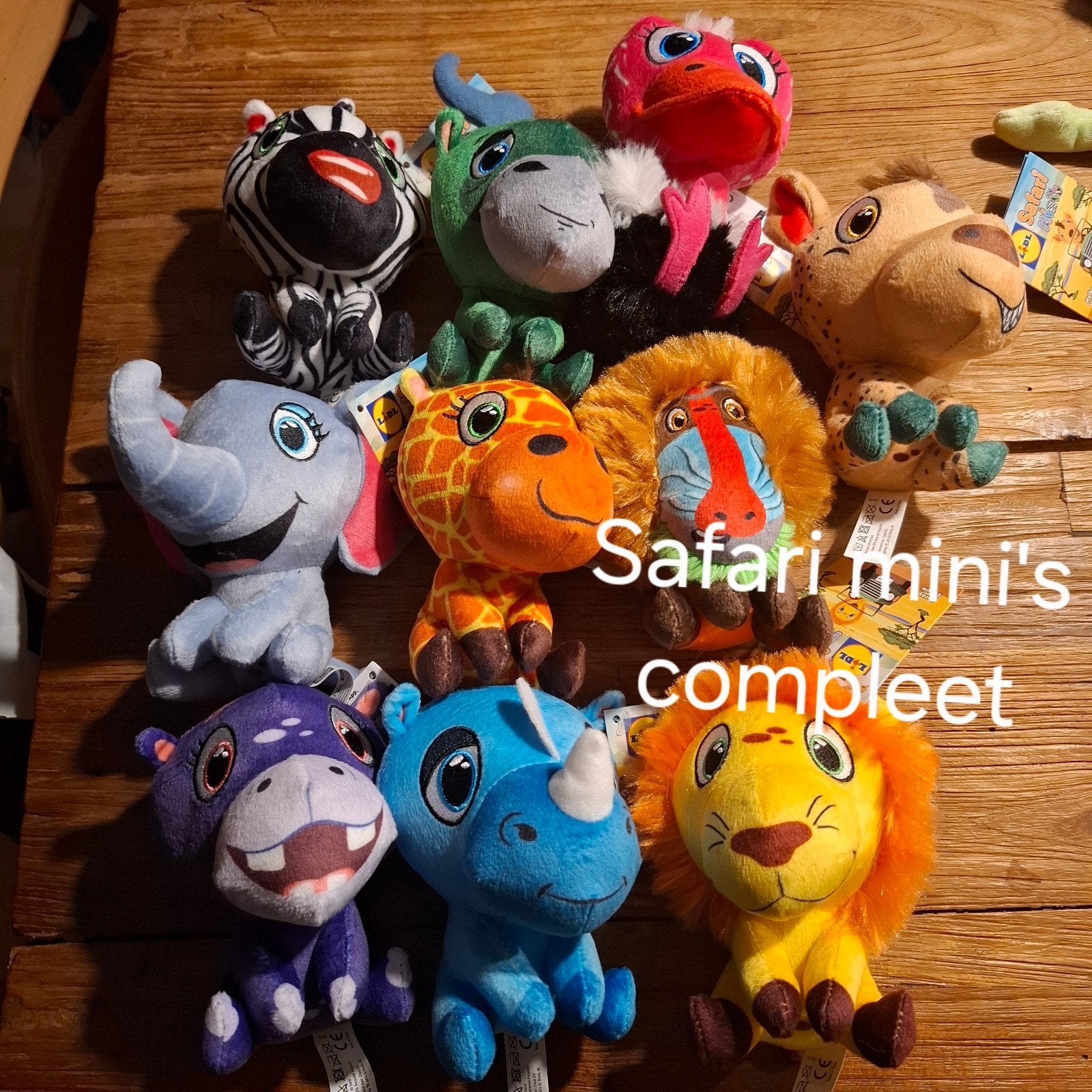 Vita Mini's, Jungle Mini's en Safari Mini's knuffels, Lidl, Overige karakters, Overige typen, Ophalen of Verzenden