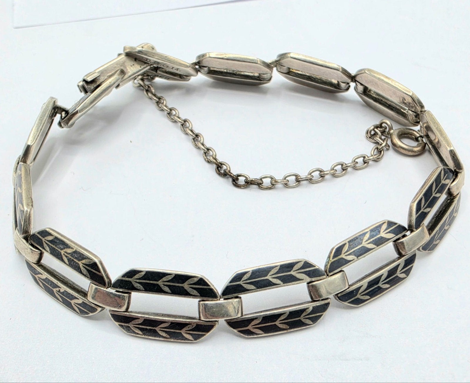 Zilveren Niello Armband, Verzenden, ., Zo goed als nieuw, .