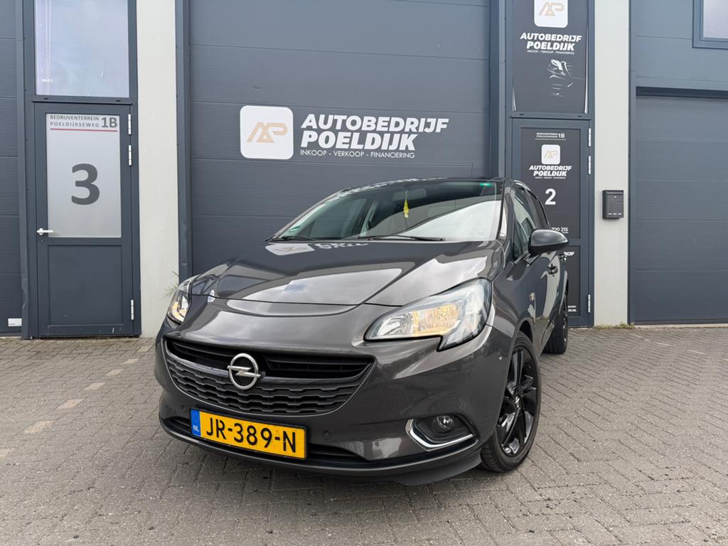Opel Corsa 1.0T 66KW/90PK 5D 2016 Grijs Camera Pdc Nap Vol, Voorwielaandrijving, Zwart, Origineel Nederlands, Handgeschakeld