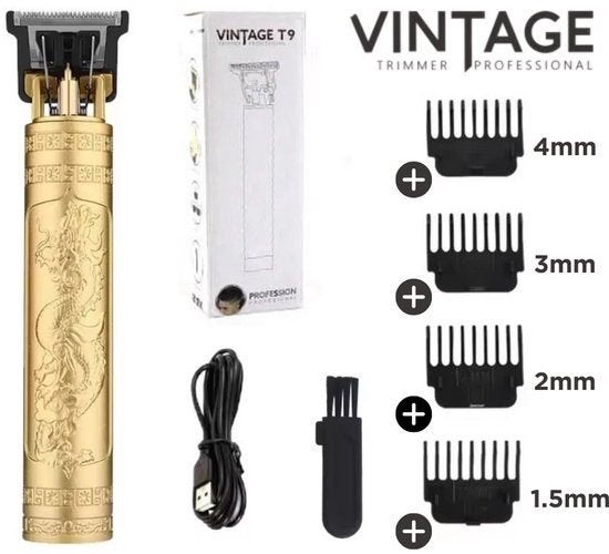 Vintage T9 Tondeuse - Draadloze T-Blade Tondeuse Mannen USB, Ophalen of Verzenden, Nieuw, Tondeuse