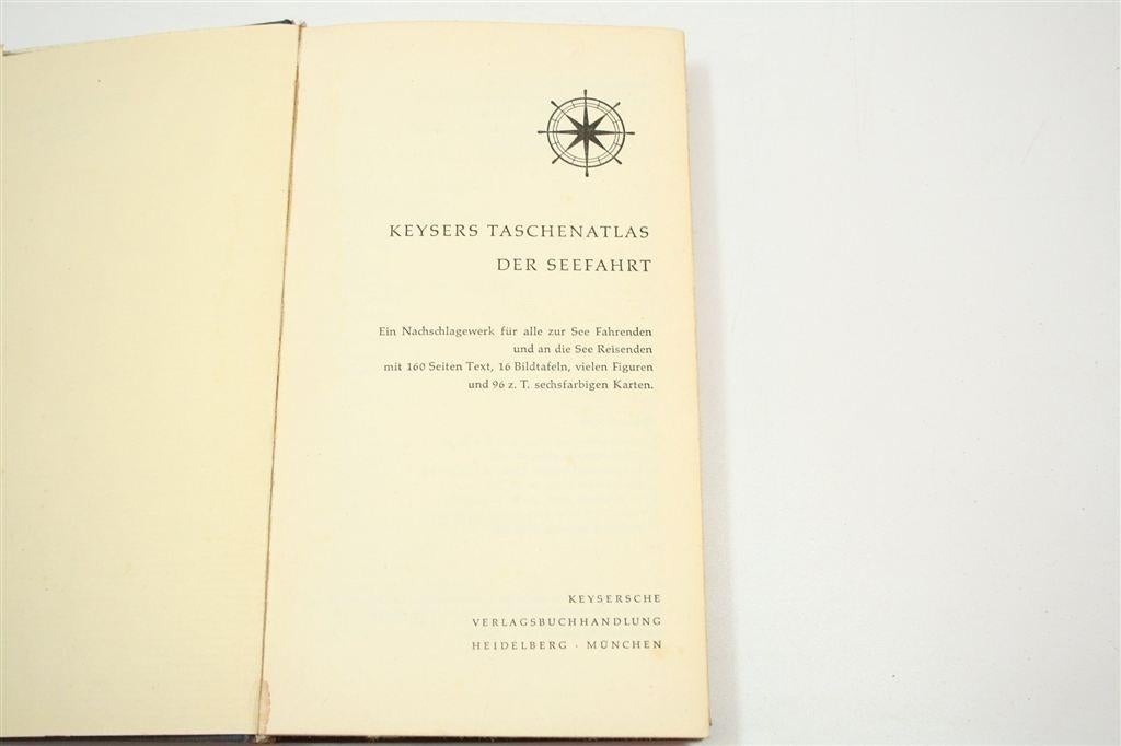 Keysers Taschenatlas — Zeevaart Vintage, 96 Kaarten 1959, Verzamelen, Gebruikt, -, Kaart, Foto of Prent, -