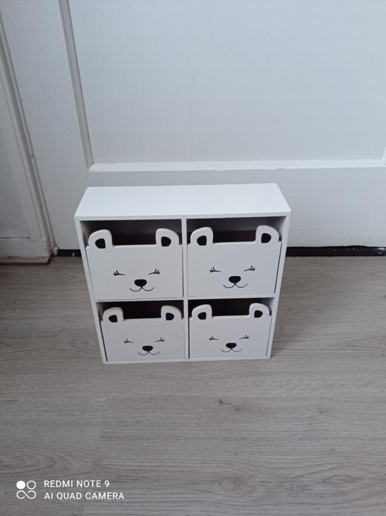 Kinderrek met vier laden - mini ladekast, Ophalen of Verzenden, Minder dan 50 cm, Minder dan 75 cm, Minder dan 90 cm