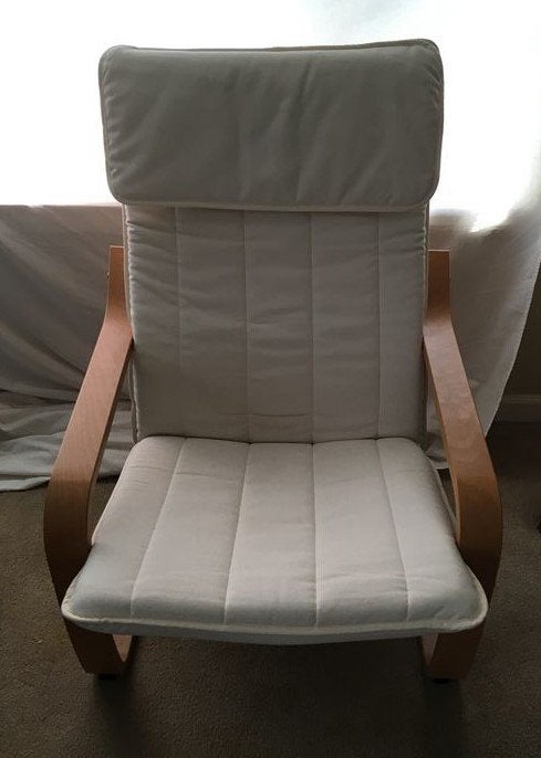 IKEA POÄNG fauteuil roomwit, Huis en Inrichting, Fauteuils, Ophalen of Verzenden
