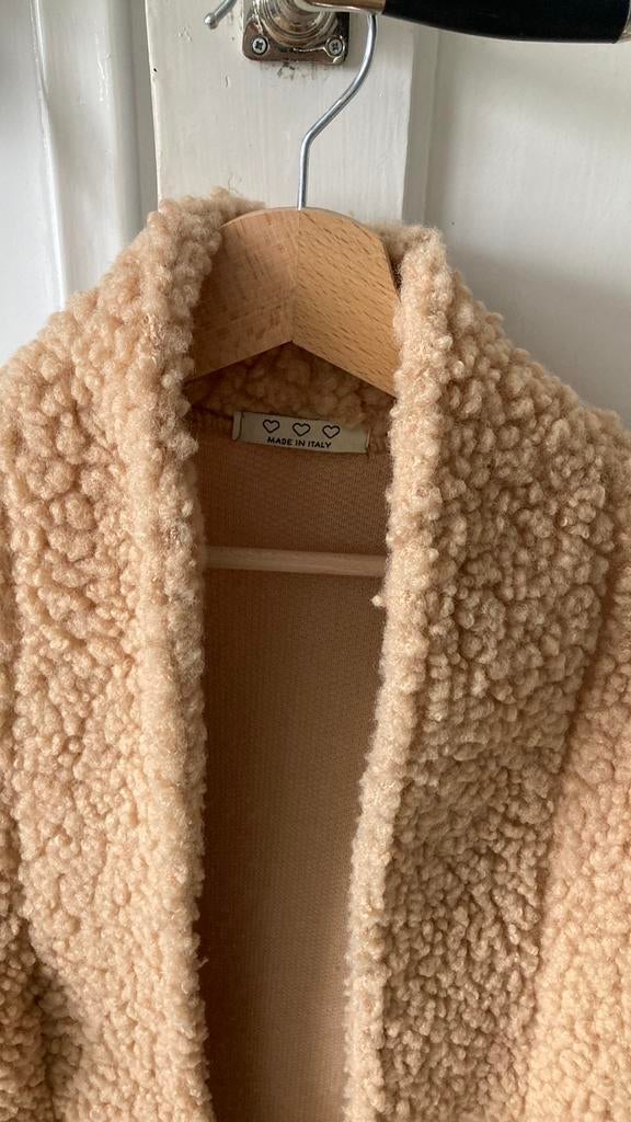 Teddy bodywarmer one size, Kleding | Dames, Bodywarmers, Ophalen of Verzenden, Zo goed als nieuw, Maat 38/40 (M), Beige