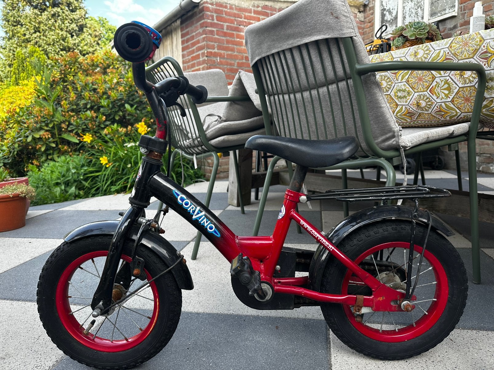 Kinderfiets, Ophalen, Gebruikt, Terugtraprem, Minder dan 16 inch
