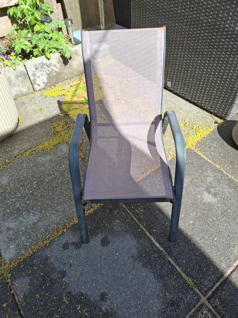 2  kinder tuinstoelen, Tuin en Terras, Tuinstoelen, Ophalen, Gebruikt, Metaal, Verstelbaar