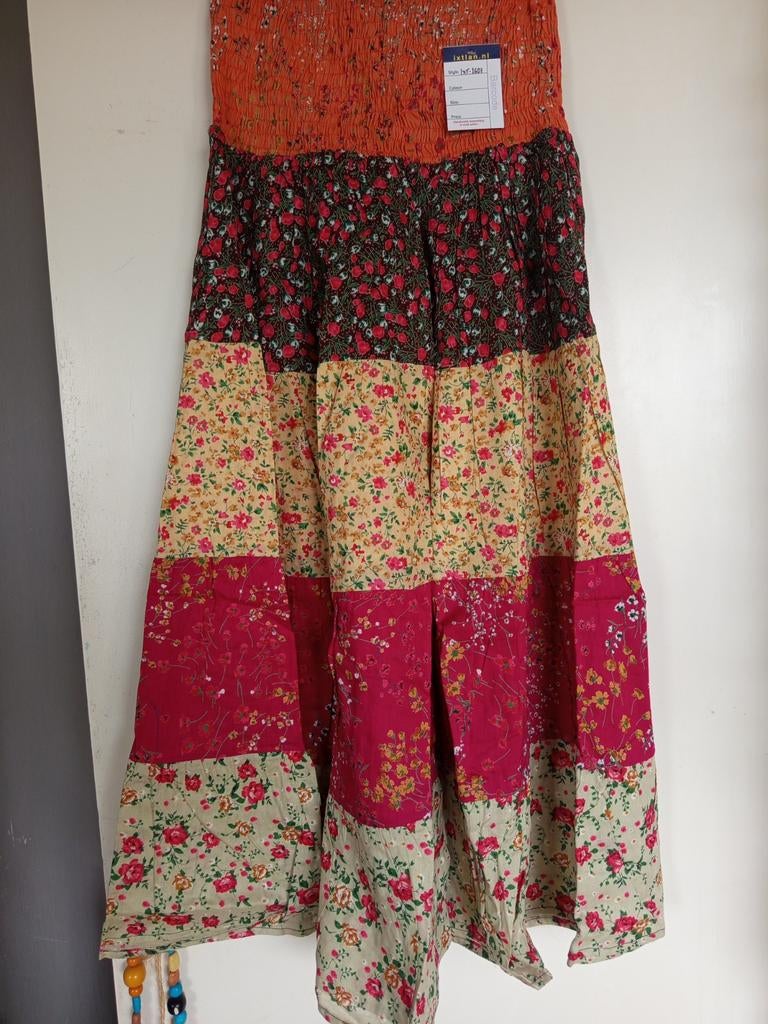 Ibiza style lange bloemen rok/jurk, Ophalen of Verzenden, Zo goed als nieuw, Maat 38/40 (M), Onder de knie