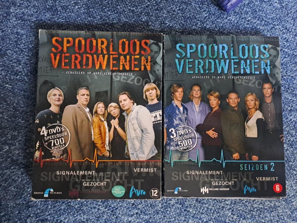 Spoorloos verdwenen- seizoen 1 en 2 (dvd), Cd's en Dvd's, Dvd's | Tv en Series, Vanaf 12 jaar, Ophalen of Verzenden, Zo goed als nieuw