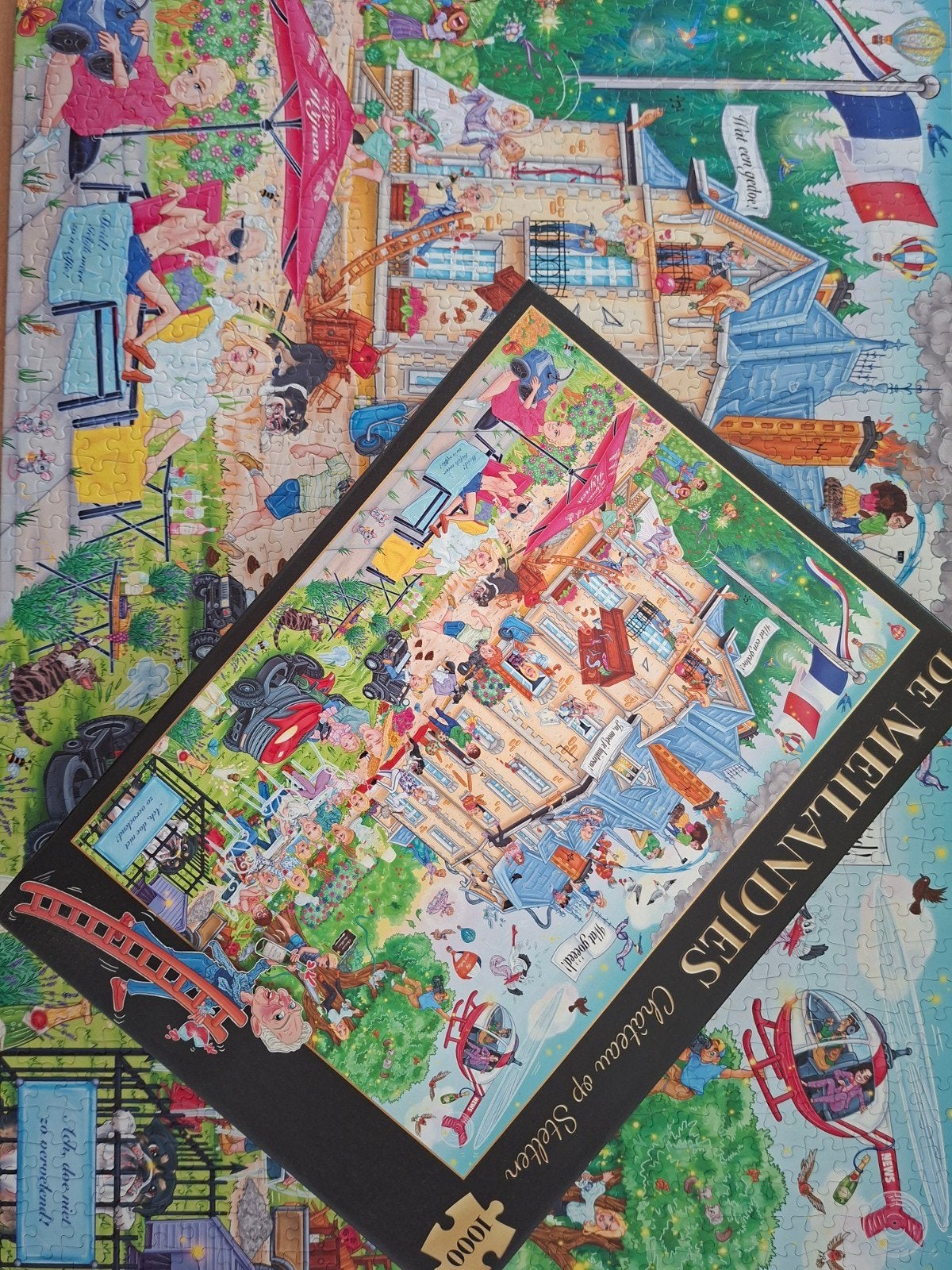 Puzzel Puzzle Jigsaw Meiland Chateau op Stelten Jumbo, Ophalen of Verzenden, 500 t/m 1500 stukjes, Zo goed als nieuw, Legpuzzel