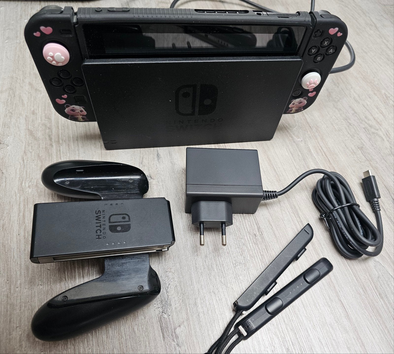 Nintendo Switch 1 compleet, Spelcomputers en Games, Spelcomputers | Nintendo Switch, Ophalen, Gebruikt, Met 2 controllers, Switch Original