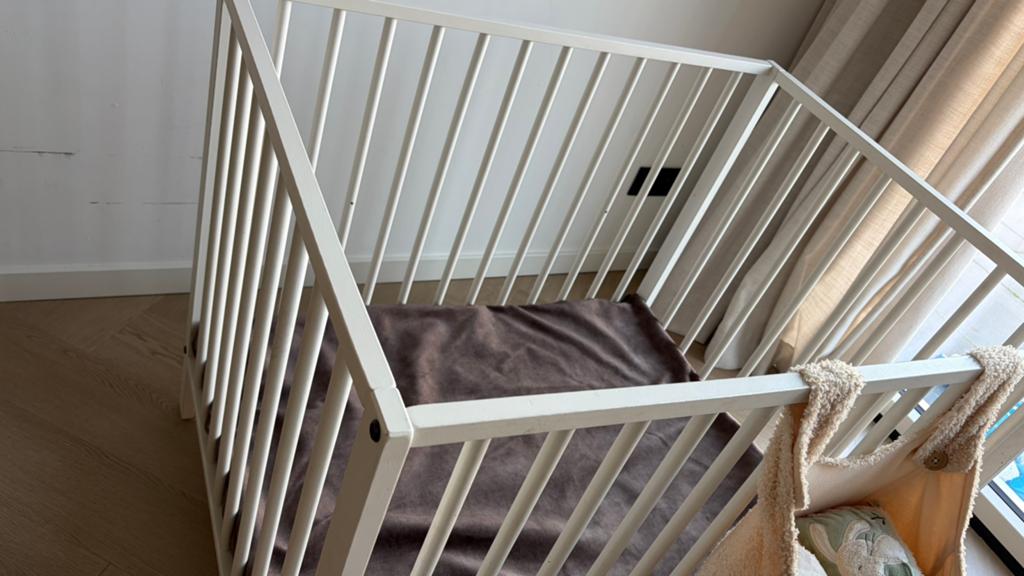 Baby Box Mat Wit, Kinderen en Baby's, Boxen, Ophalen, Gebruikt, Boxkleed