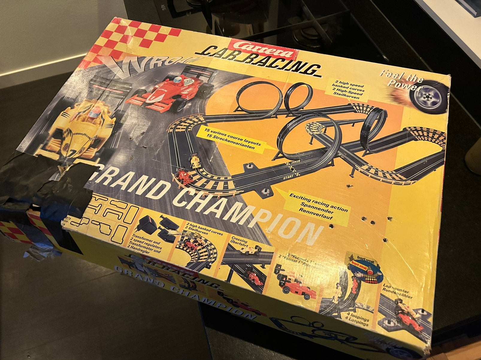 Carrera Car Racing Grand Champion, Kinderen en Baby's, Speelgoed | Racebanen, Ophalen, Carrera, Met looping, Elektrisch