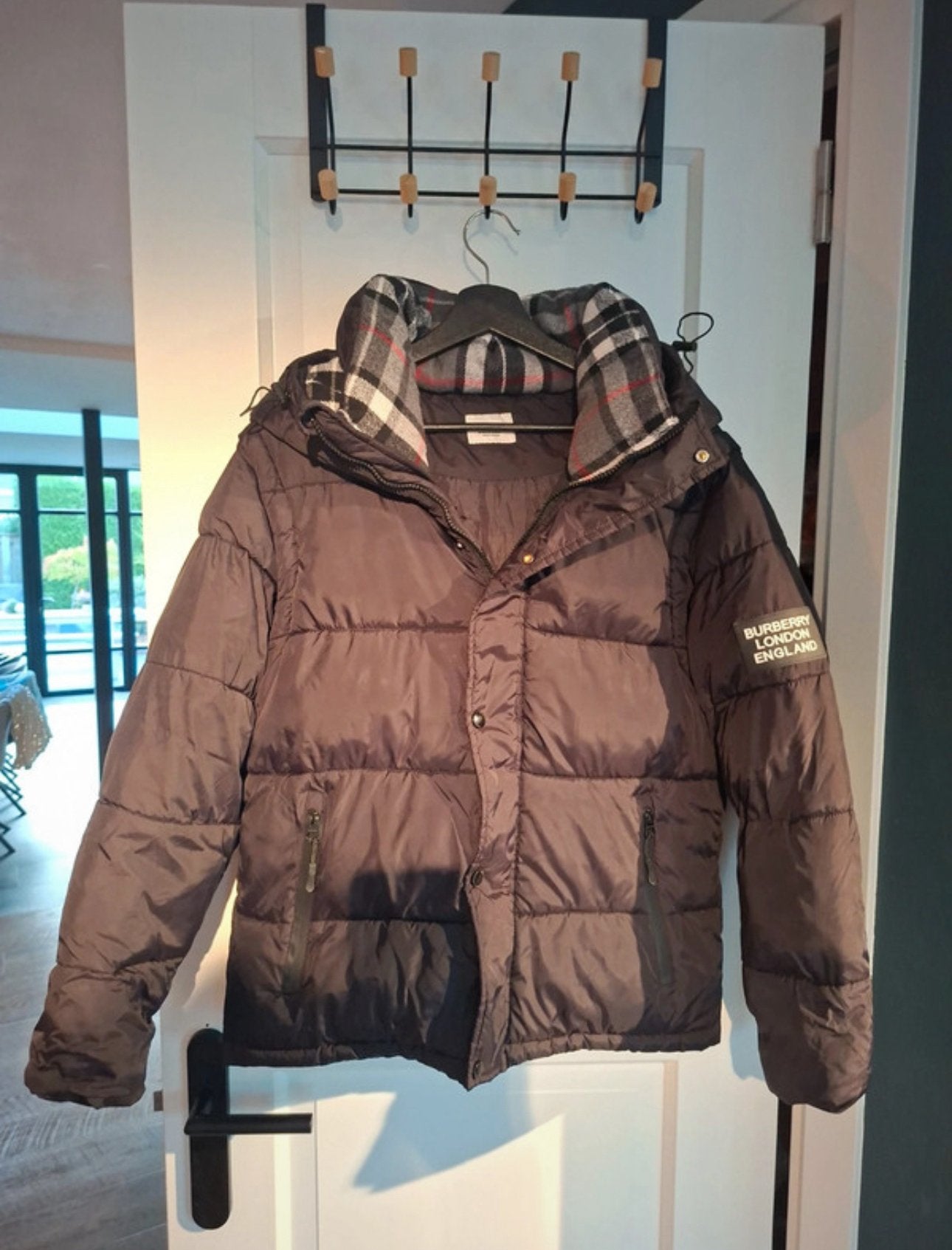Burberry puffer, Verzenden, Zo goed als nieuw, Zwart