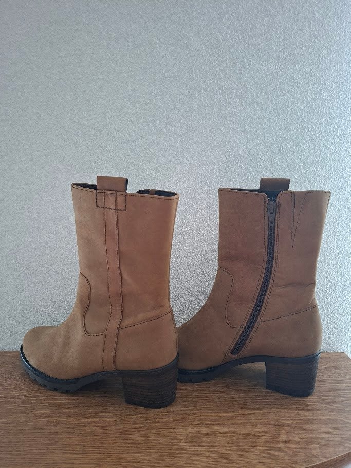 Mooie nieuwe leren Gabor laarzen beige maat 37,5, Hoge laarzen, Beige, Gabor, Nieuw