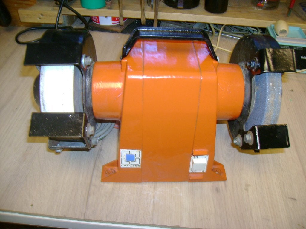 slijpsteen, Doe-het-zelf en Verbouw, Ophalen of Verzenden, Gebruikt, Minder dan 700 watt, Werkbankslijpmachine