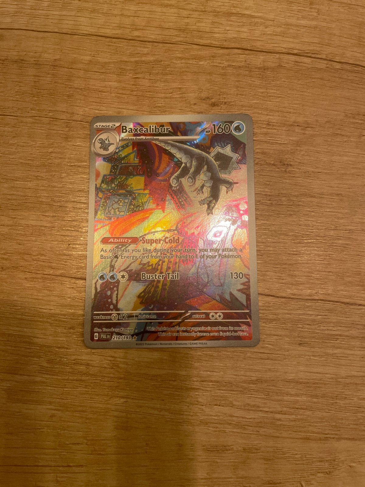 Baxcalibur 210/193 Pokémon kaart - Nieuwstaat, Ophalen of Verzenden, Nieuw, Losse kaart