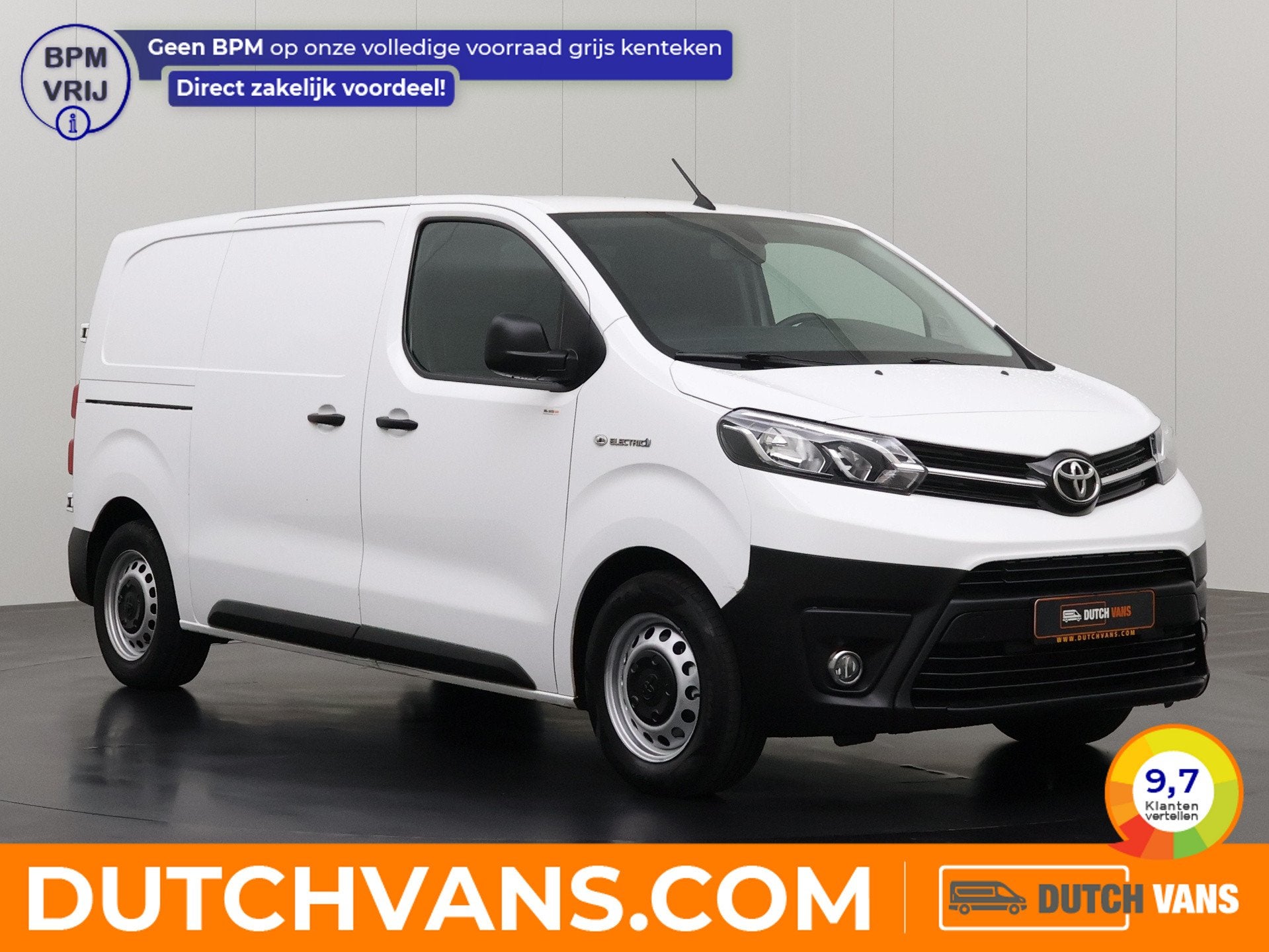 Toyota ProAce Lang 75KWh | Elektrisch | Navigatie | Multimed, Automaat, Gebruikt, Zwart, Leder