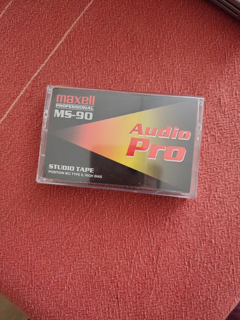 maxell ms-90 studio tape type II pro cassette sealed, Overige genres, 1 bandje, Ophalen of Verzenden, Met bewaardoos, rek of koffer