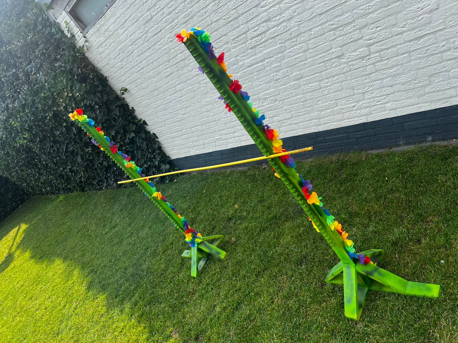 Limbo dans paal, Ophalen, Gebruikt