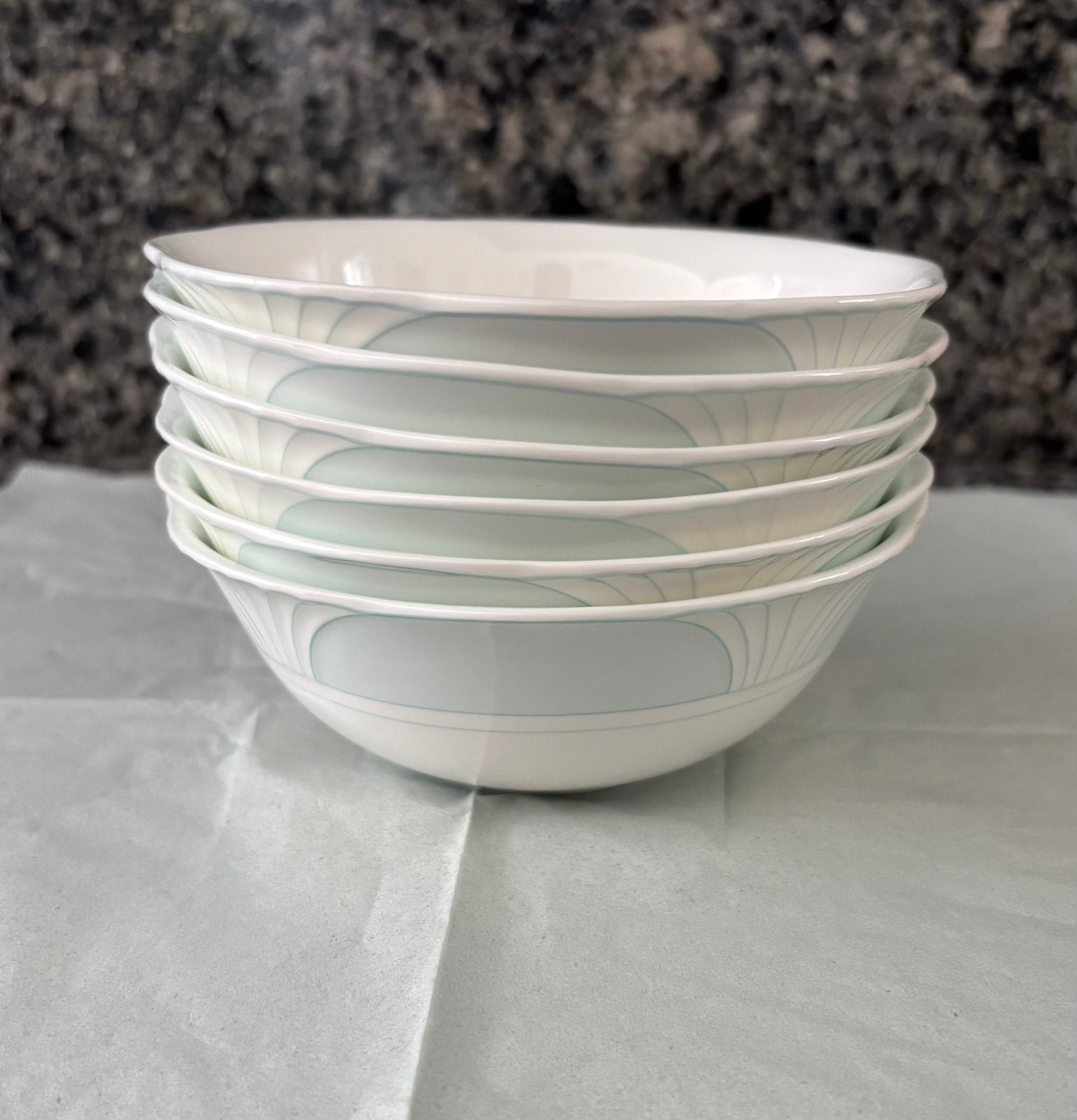 6 compôteschaaltjes Villeroy&Boch Delta, Ophalen, Zo goed als nieuw, Porselein, Overige stijlen