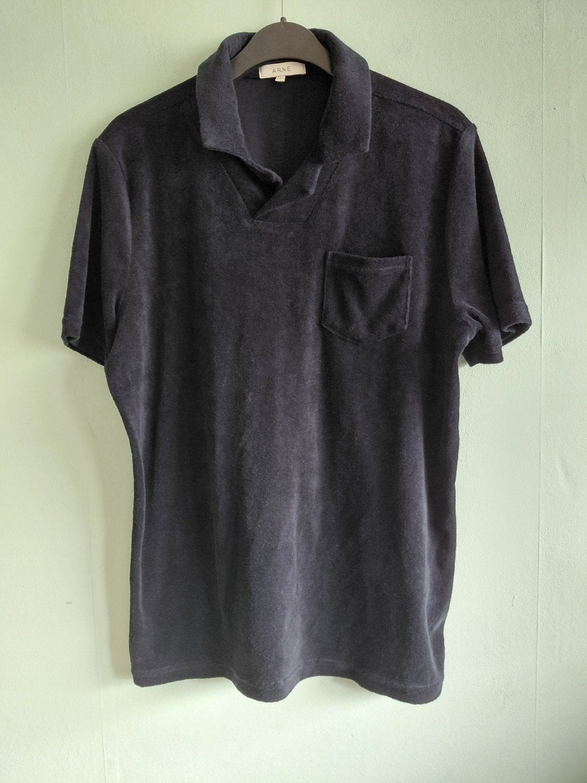 ARNE Heren Polo Shirt - Donkerblauw - Maat S, ARNE, Blauw, Ophalen of Verzenden, Zo goed als nieuw