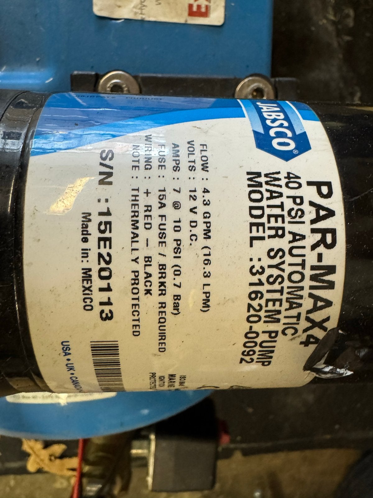 Jabsco PAR-MAX4 Hydrofoorpomp 12V - Model 31620-0092, Tuin en Terras, Waterpompen, Gebruikt, Elektrisch, Hydrofoorpomp, Ophalen