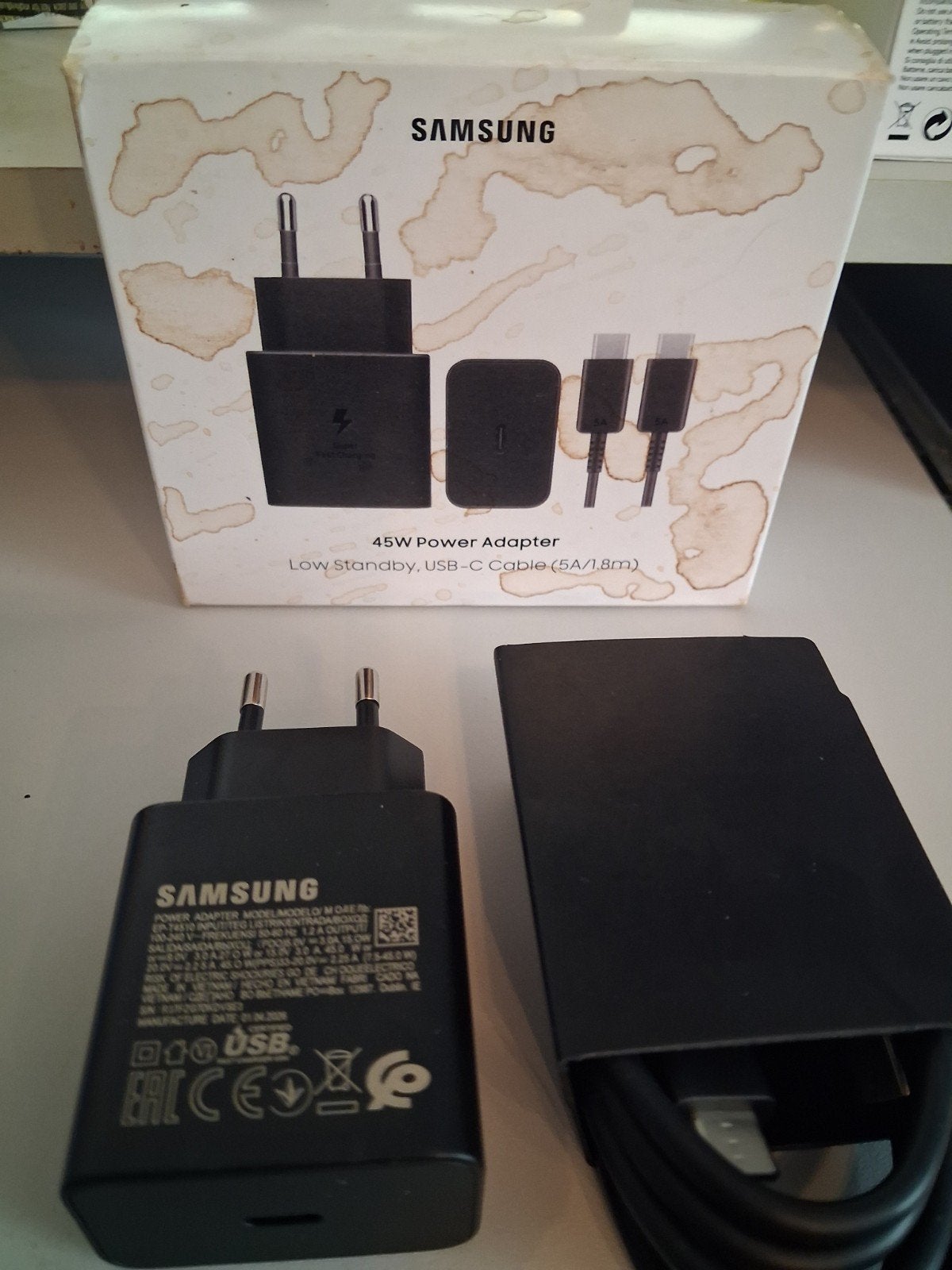 Samsung 45W Snellader met USB-C Kabel (1.8m), Samsung, Johnwezt@live.nl, Adapter, Nieuw