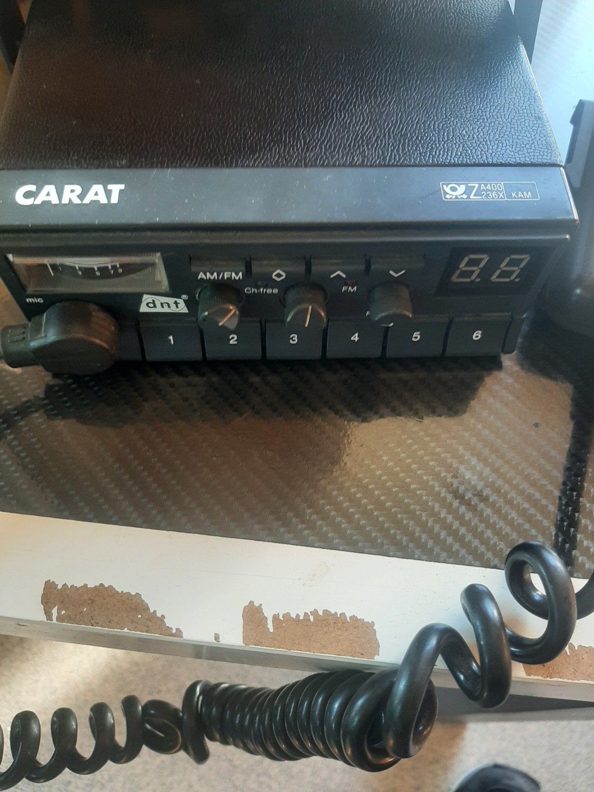 Carat DNT 7400 K&M CB-radio met microfoon, Ophalen of Verzenden, Gebruikt, 15 km of meer, Portofoon of Walkie-talkie