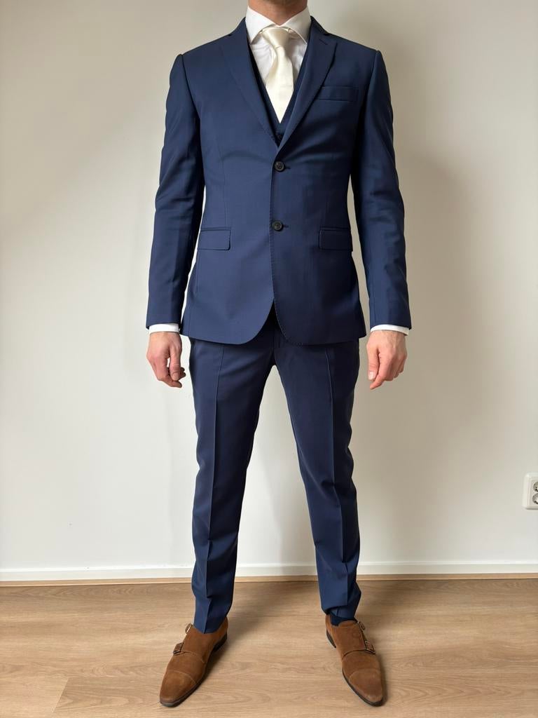 Lab Pal Zileri pak heren maat 48, Kleding | Heren, Kostuums en Colberts, Ophalen, Zo goed als nieuw, Maat 48/50 (M), Blauw