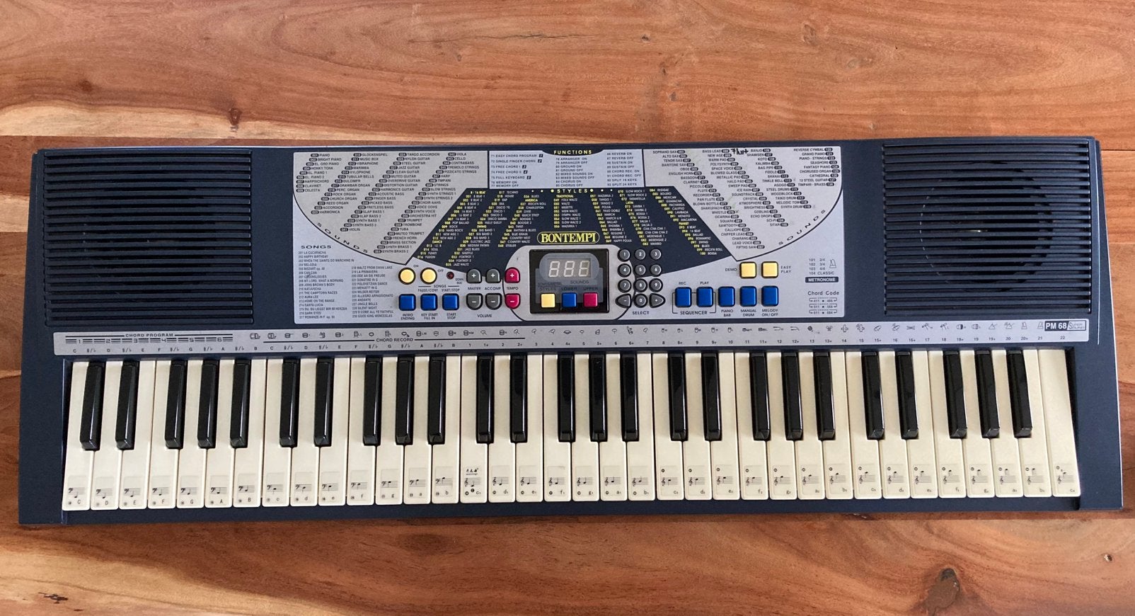 Bontempi PM 68 Super Sound keyboard, Muziek en Instrumenten, Keyboards, Ophalen, Gebruikt, 61 toetsen, Overige merken