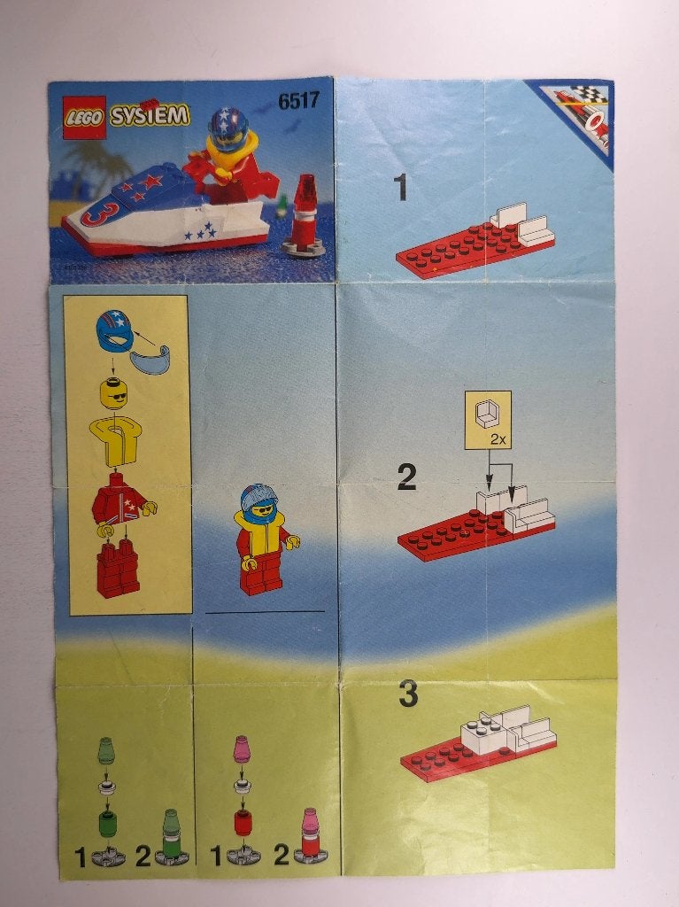 LEGO City 6517 (Instructions) for Set 6517 Water Jet, Lego, Overige typen, Ophalen of Verzenden, City