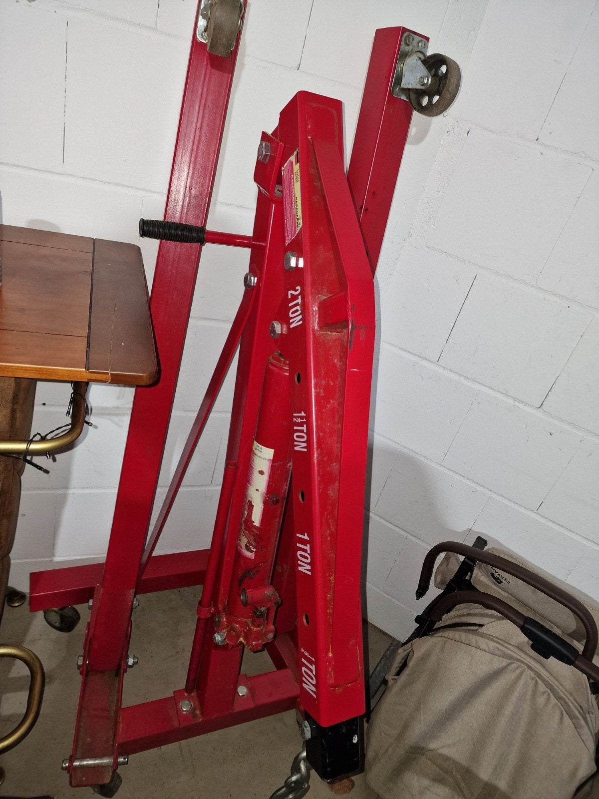 Motortakel 2 ton, Ophalen, Hydraulisch, Garagekrik