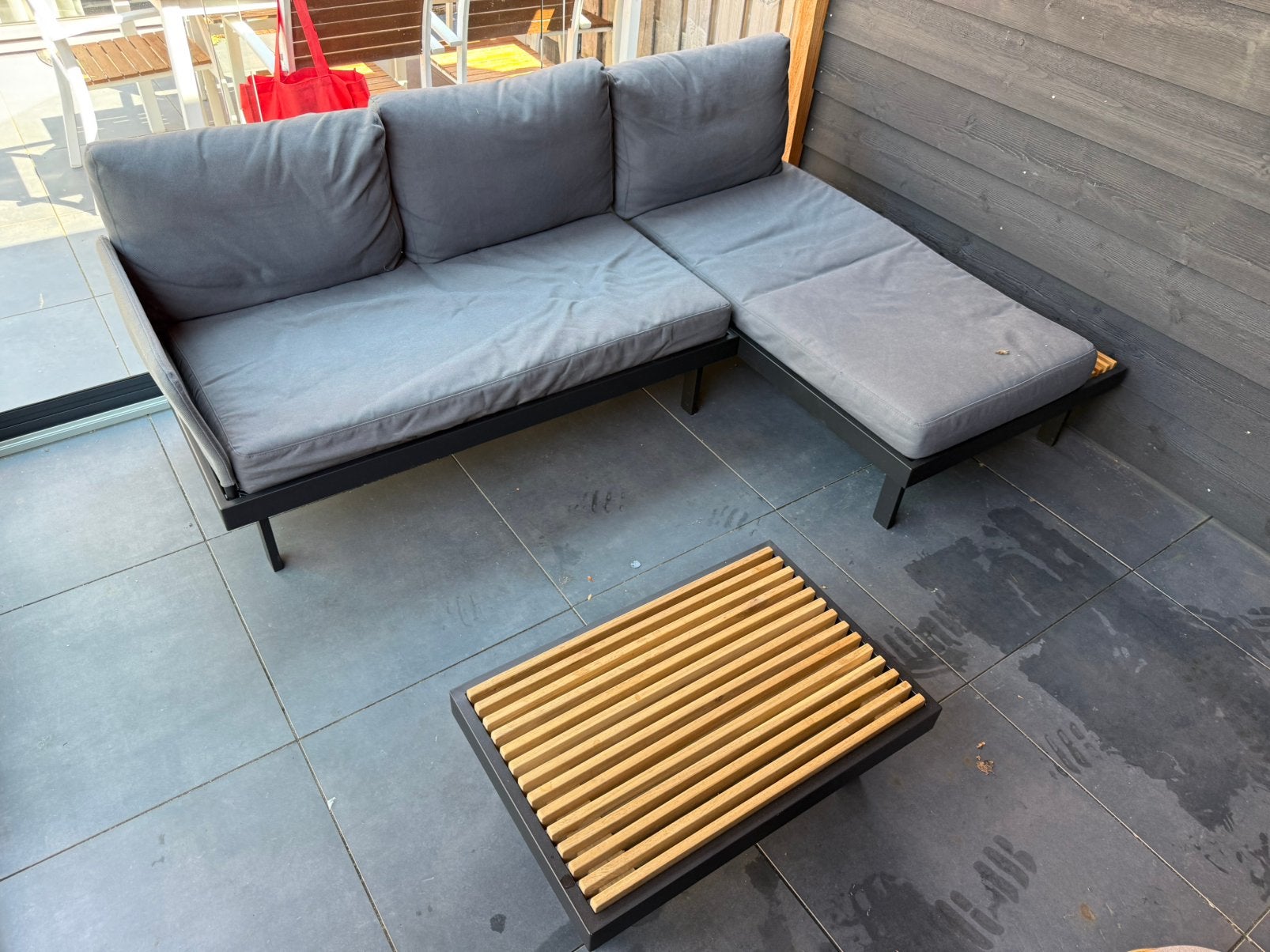 IKEA Revskår loungeset tuinset tuinbank, Tuin en Terras, Ophalen, 3 zitplaatsen, Bank, Aluminium