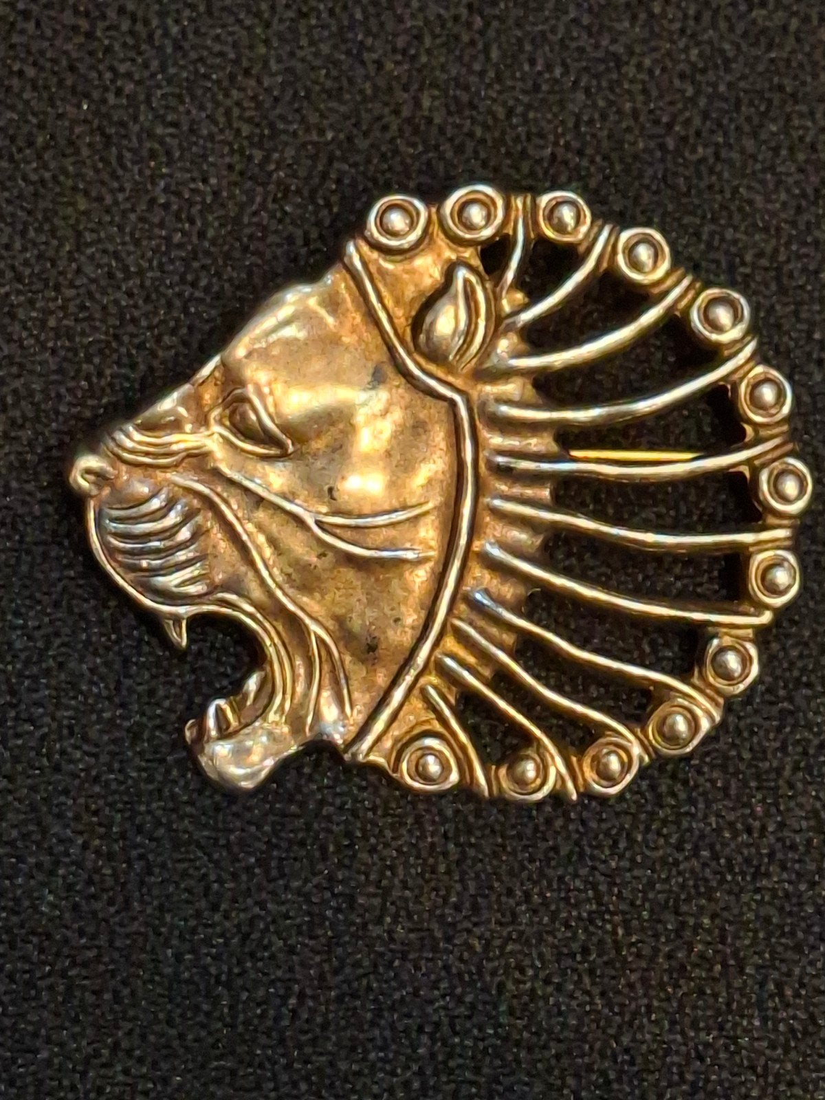 Vintage MMA 1991 Sterling zilver Leeuwen Broche Hanger, Ophalen of Verzenden