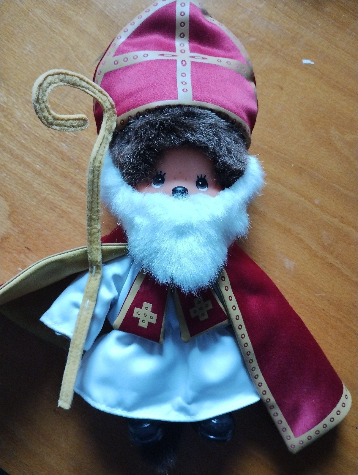 monchhichi monchichi sinterklaas, Ophalen of Verzenden, Zo goed als nieuw, Overige typen