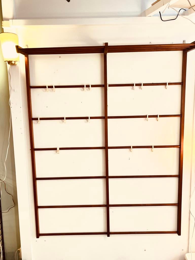 Vintage midcentury Teak kapstok 120/150, Zo goed als nieuw, 150 tot 200 cm, Hout, Ophalen