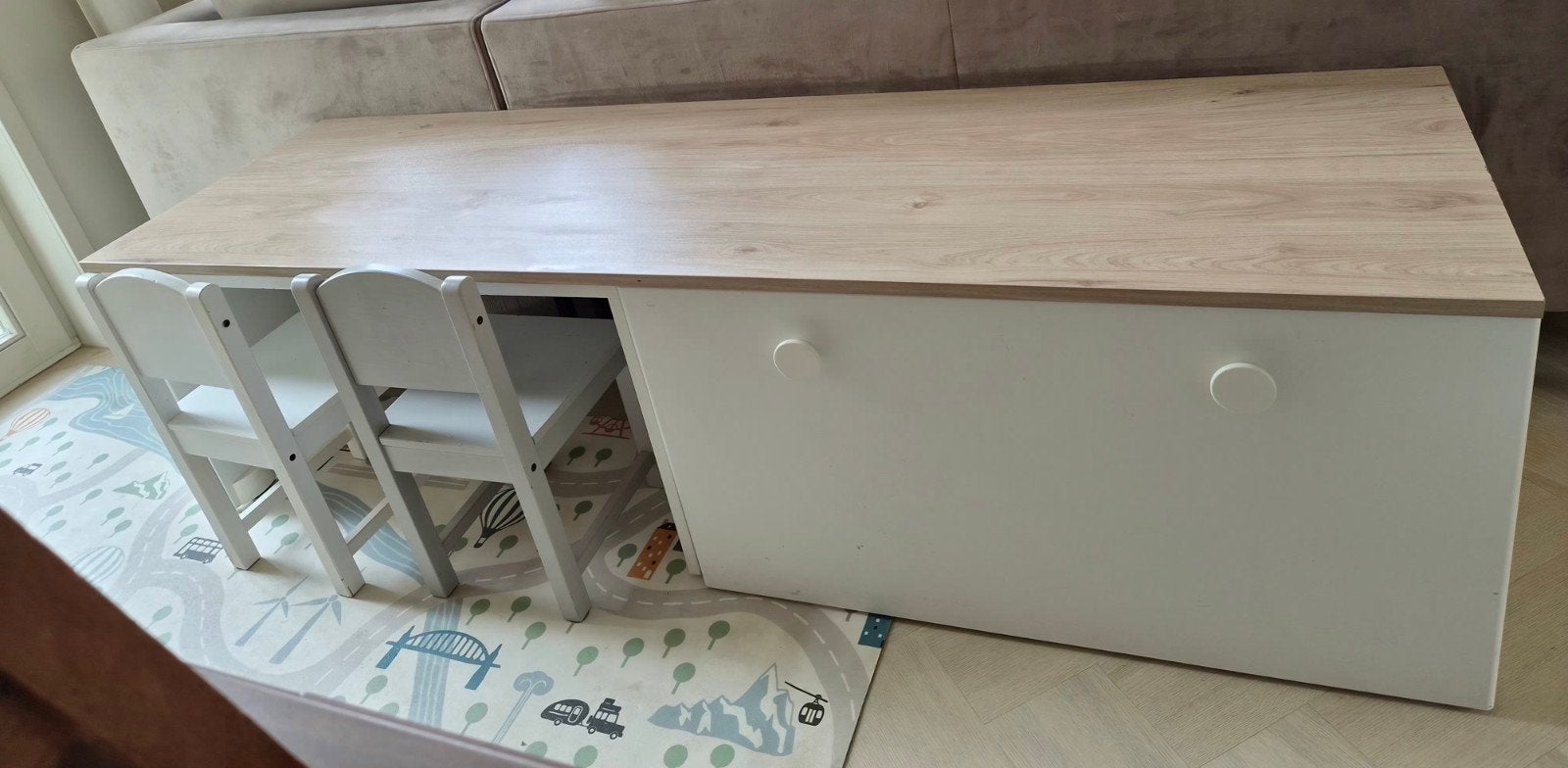 IKEA SMÅSTAD en 2 stoeltjes, Ophalen, Gebruikt, Tafel(s) en Stoel(en)