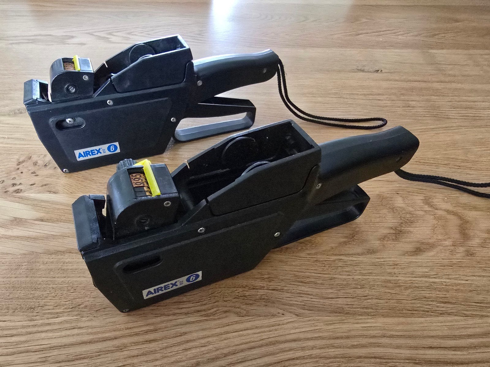 2 x Airex 612 6 Prijsetiketeerapparraat / Prijstang, Ophalen of Verzenden, Zo goed als nieuw, Etiket, Airex