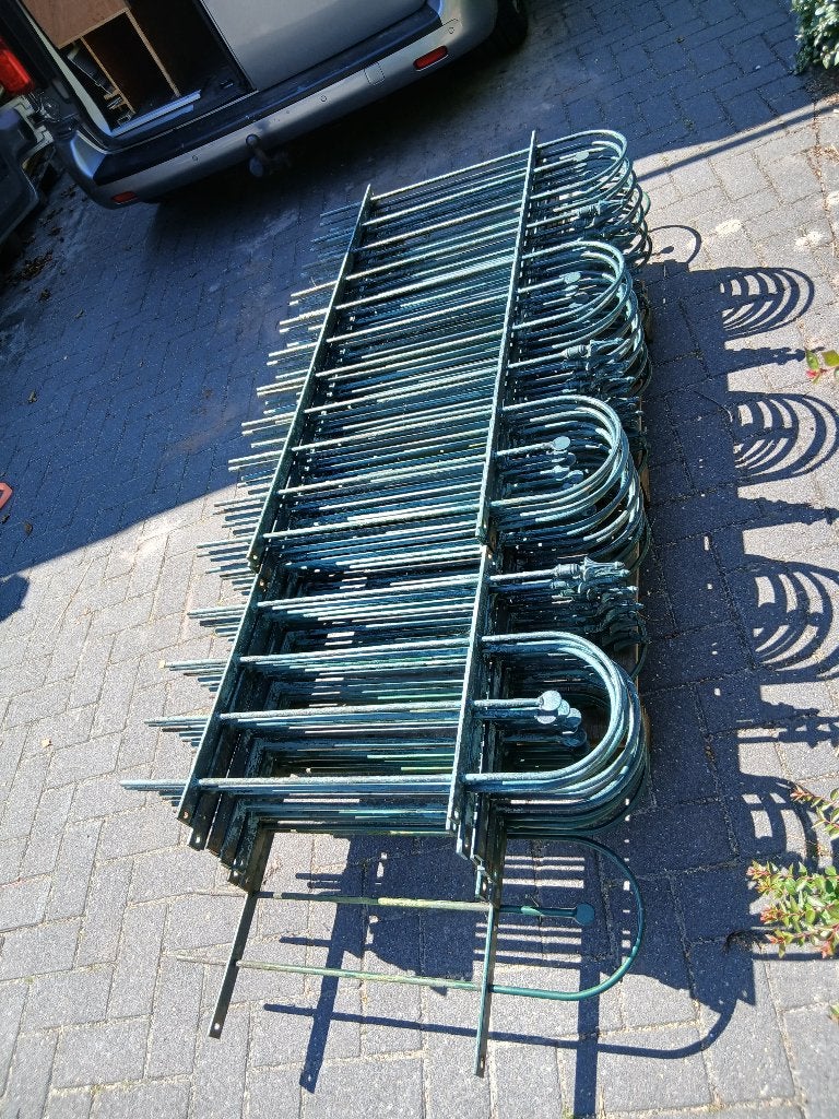 25 meter sierhekwerk, Ophalen, Met poort, Gebruikt, Sierhekwerk