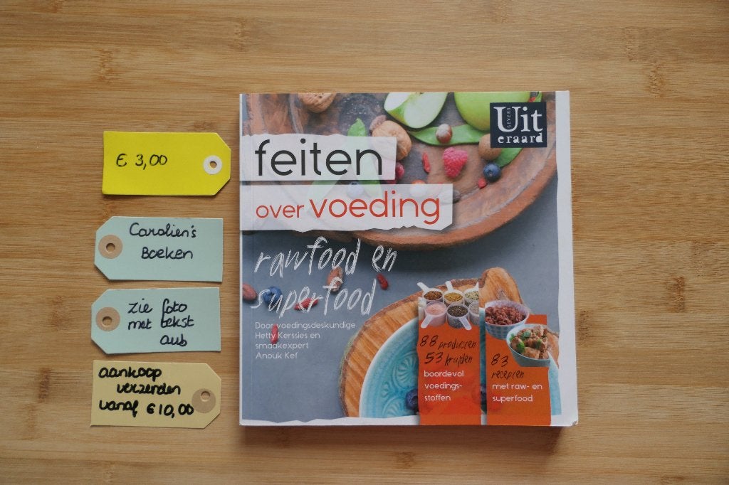 Feiten over voeding Rawfood en Fastfood., Boeken, Ophalen of Verzenden, Gelezen, Dieet en Voeding, Anouk Kef.