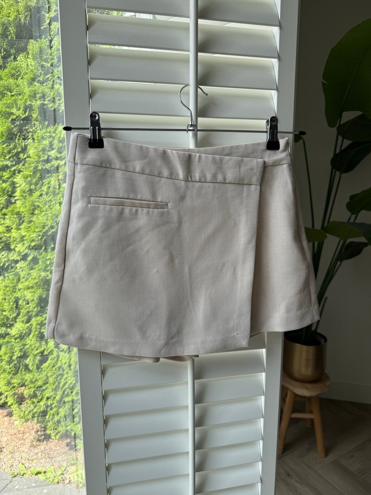 Stradivarius Skort Beige Maat S, Beige, Nieuw, Ophalen of Verzenden, Maat 36 (S)