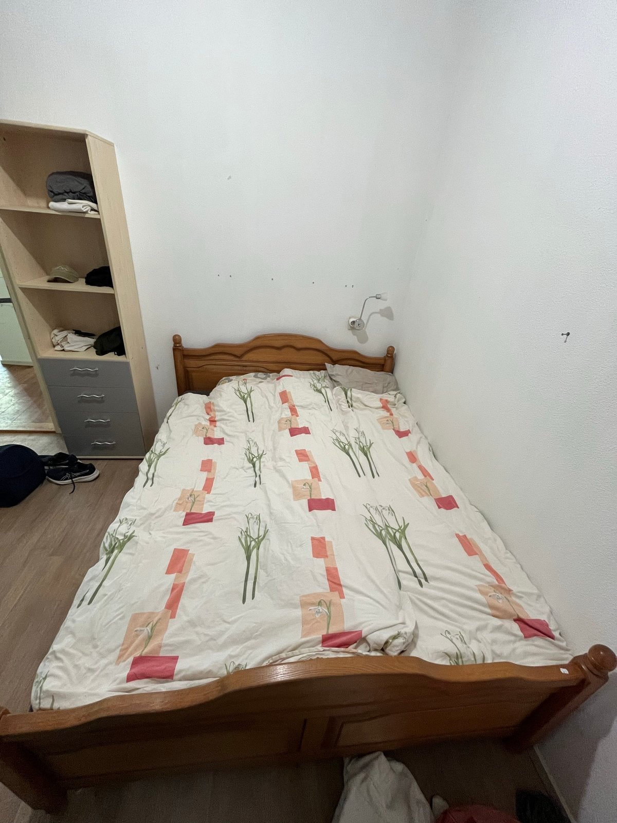 Houten bed inclusief matras - 170x210 cm, Ophalen, Gebruikt, 190 cm of minder, Hout