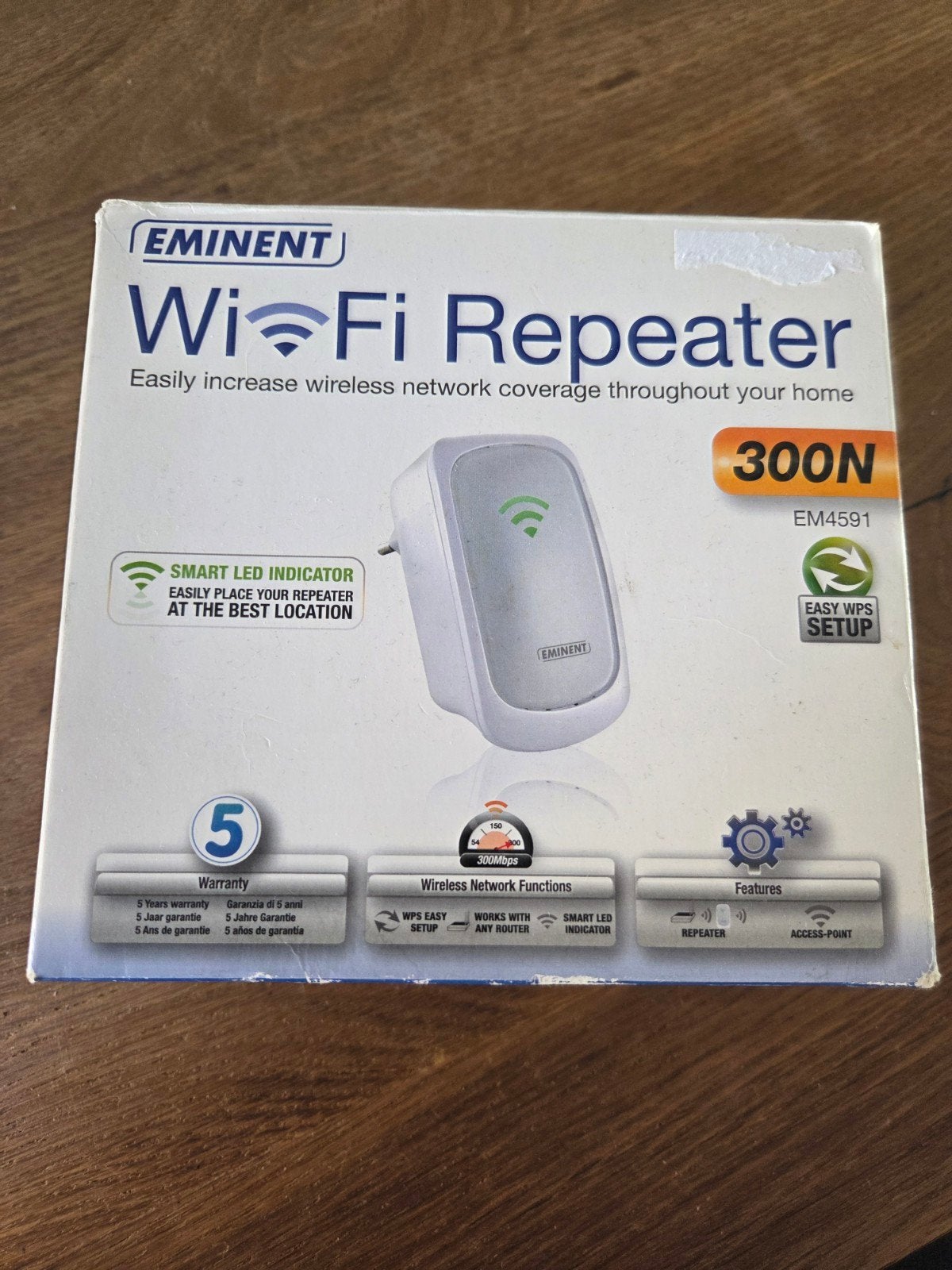 Eminent EM4591 Universele WiFi Repeater 300N, Ophalen of Verzenden, Zo goed als nieuw, Router, Eminent