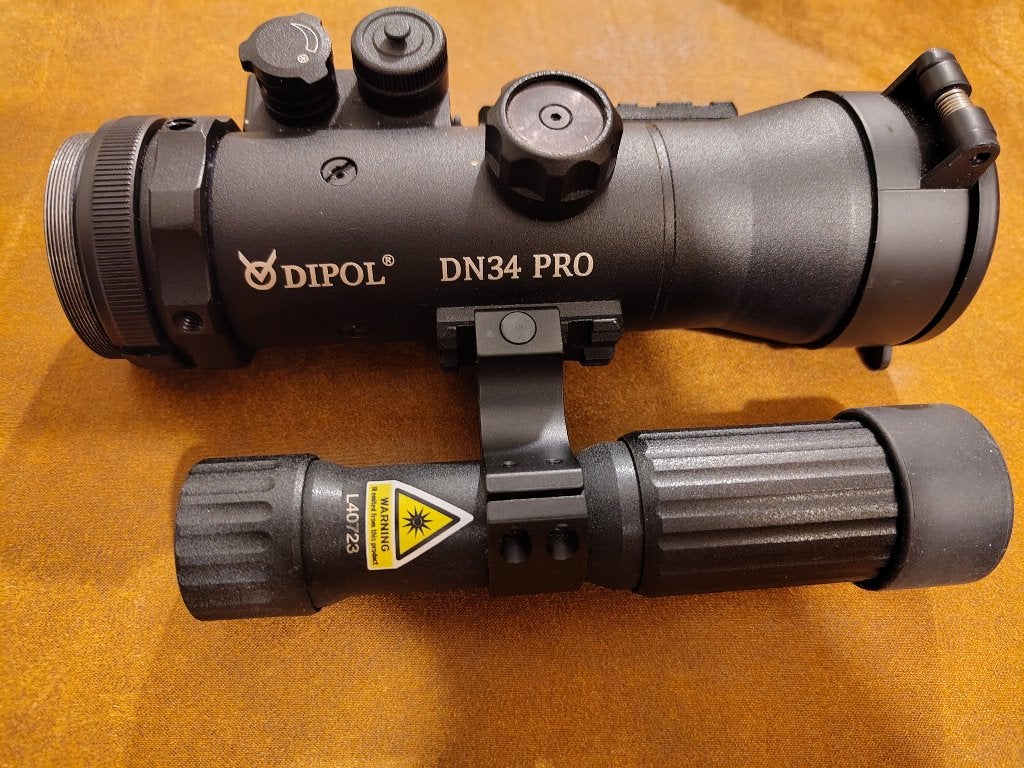 voorzet nachtkijker DIPOL DN34 PRO, Gebruikt, Minder dan 8x, Overige typen, Ophalen of Verzenden